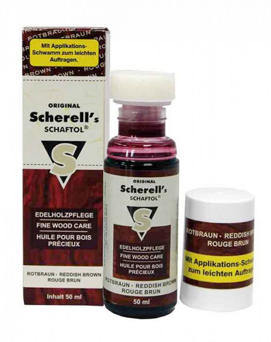 Масло для дерева Scherell`s SCHAFTOL Rotbraun, 50ml (красно коричневый)