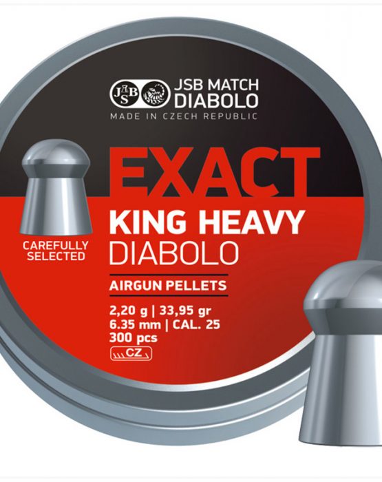Пули JSB  «EXACT KING HEAVY.25 DIABOLO» 2.20гр. 6,35мм.  300шт