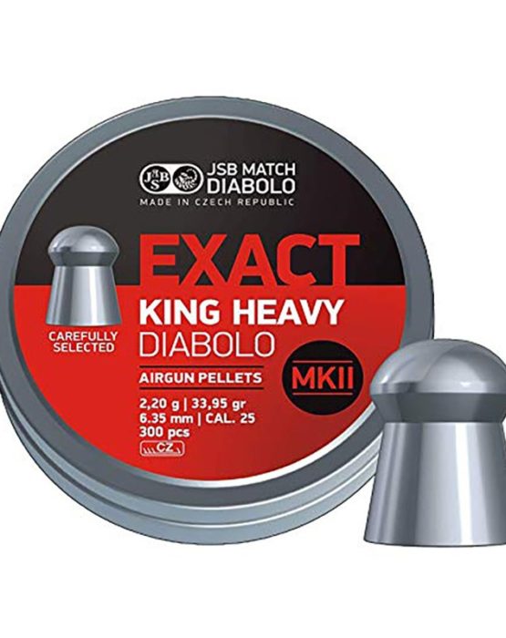 Пули JSB  «EXACT KING HEAVY MKII .25 DIABOLO» 2.20гр. 6,35мм.  300шт